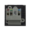5Amp Euro Module Socket in Black with Bespoke Brown Option 5Amp Euro Module Socket in Black with Bespoke Brown Option